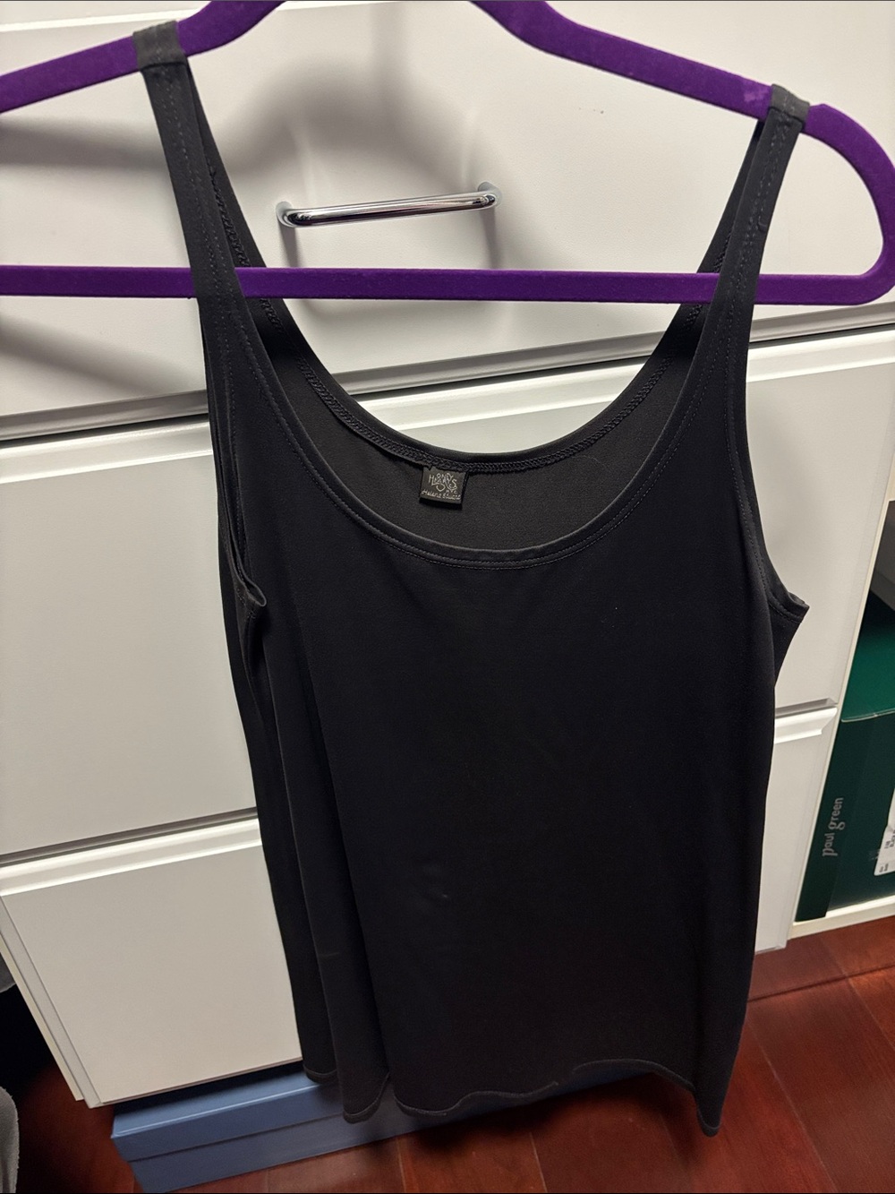 Charcoal Women’s Tank Top - Classic Scoop Neck long